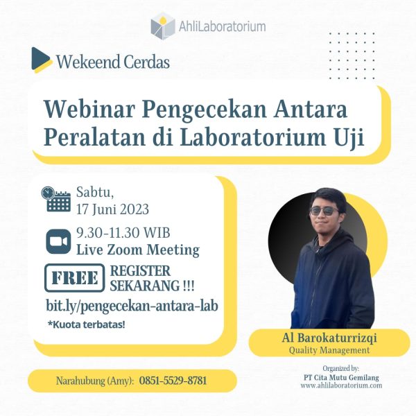 Pengecekan Antara Peralatan Laboratorium Uji Webinar