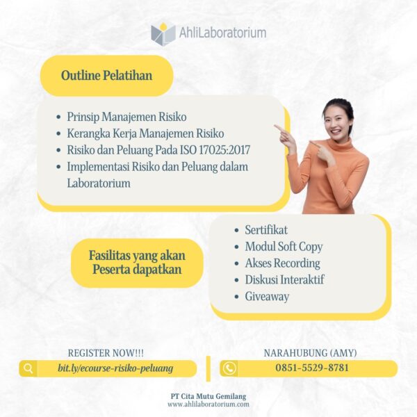 Analisis Risiko dan Peluang Laboratorium Sesuai ISO 17025:2017 (Ecourse) - Gambar 2