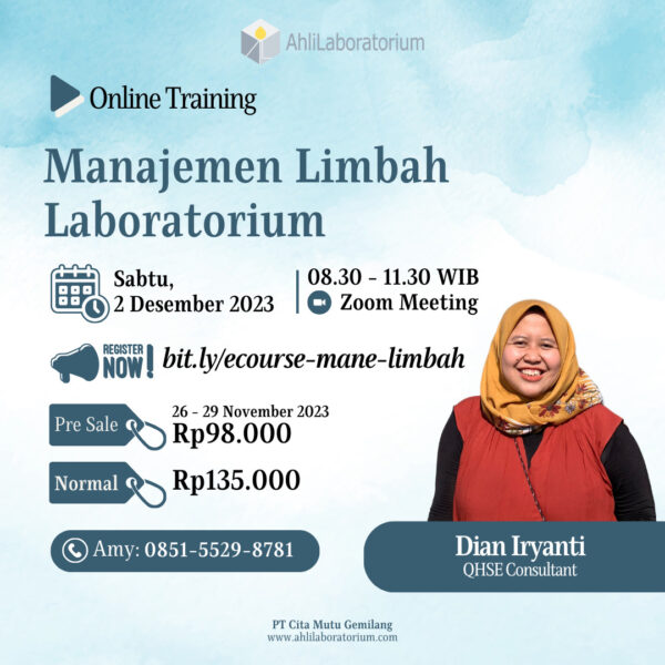 Manajemen Limbah Laboratorium (Ecourse)
