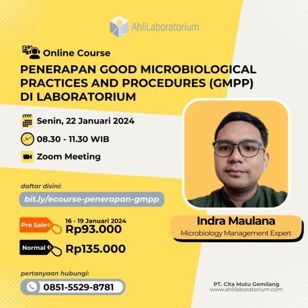 Pelatihan Penerapan Good Microbiological Practices and Procedures (GMPP) di Laboratorium