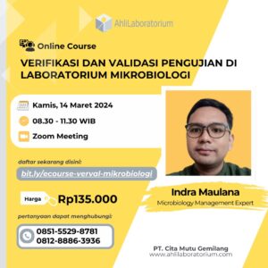 Verifikasi dan Validasi Pengujian di Laboratorium Mikrobiologi