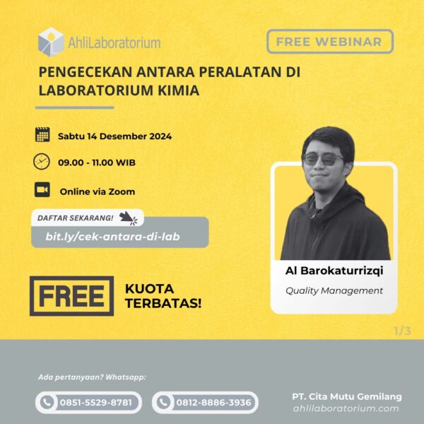 Pengecekan Antara Peralatan di Laboratorium Uji (Webinar)
