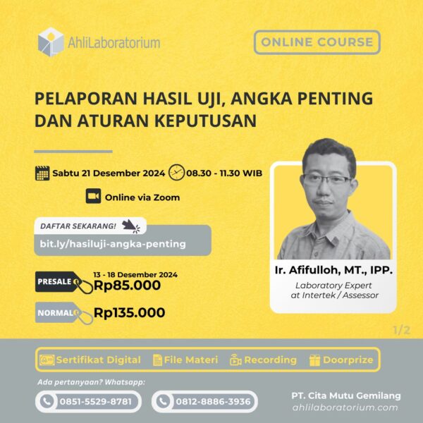 Pelaporan Hasil Uji, Angka Penting dan Aturan Keputusan