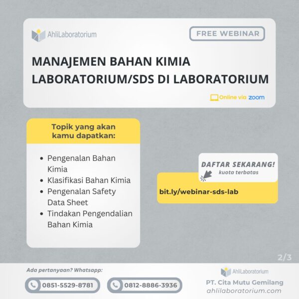 Manajemen Bahan Kimia Laboratorium/SDS di Laboratorium