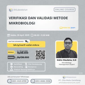 Verifikasi dan Validasi Metode Mikrobiologi