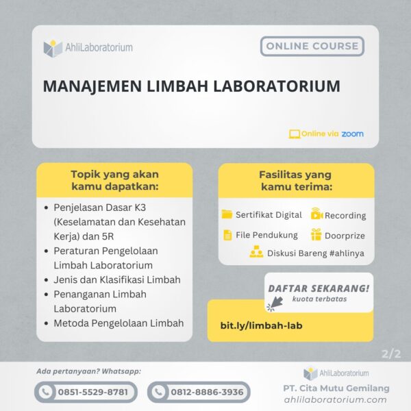 Manajemen Limbah Laboratorium (Online Course) - Gambar 2