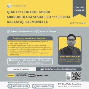 Quality Control Media Mikrobiologi sesuai ISO 11133 2014 dalam Uji Salmonella