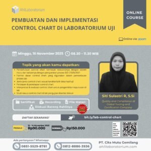 Pembuatan dan Implementasi Control Chart di Laboratorium Uji (Online Course)