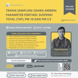 Teknik Sampling Udara Ambien: Parameter Partikel Suspensi Total (TSP); PM 10 dan PM 2.5 (Online Course)