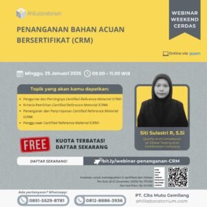 Penanganan Bahan Acuan Bersertifikat (CRM) (Webinar)