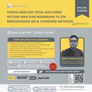 Teknik Analisis Total Koliform Metode MPN dan Membrane Filter berdasarkan ISO dan Standard Methods