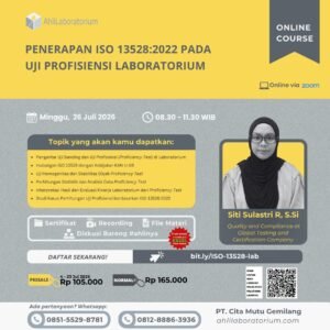 Penerapan ISO 13528:2022 pada Uji Profisiensi Laboratorium (Online Course)